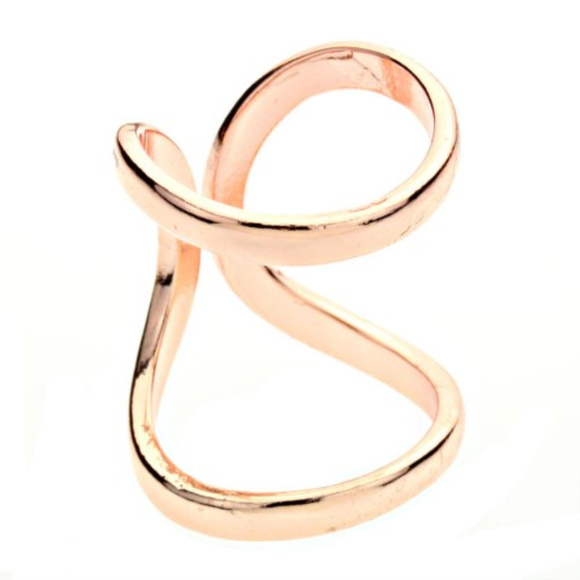 Rose Gold Knuckle Ring Size 6 - Picture 2 of 3